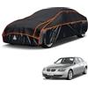 kayme Telo Copriauto Antigrandine, Adatto per Auto a BMW 5 Serie E39 E60(1995-2010), Kayme Copertura Auto Antigrandine Impermeabile E Resistente Anti UV Antipolvere Vento, con strisce riflettenti - Nero.