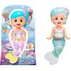 IMC Toys Bambola-Bloopies Shimmer Mermaids, Alice,bambola da bagno che spuzza acqua e fa bolle,IMC Toys-Eta 18 mesi in su
