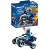 PLAYMOBIL City Action Police Quad with Pullback Motor,Età 4-10 anni