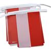 AZ FLAG Ghirlanda 6 Metri 20 Bandiere Monaco 21x15cm, Bandiera Monegasca 15 x 21 cm - Festone Bandierine