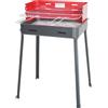 FILCASALINGHI Barbecue a Carbonella Carbone BBQ da Giardino Esterno in Acciaio 53x39 cm / 80h cm - 850 Magnum