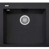 Plados Lavello Cucina 1 Vasca da Incasso Larghezza 56 cm materiale Ultragranit colore Nero Ebony UG95 - ON5610 Serie One