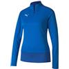 Puma Teamgoal 23 1/4 Zip Top W, Felpa Donna, Electric Lemonade/Team Power Blue, Xs