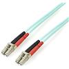 StarTech.com Cavo in fibra ottica multimodale LC-LC UPC OM3 da 2 m - Fibra full duplex 50/125µm, reti 100G, LOMMF/VCSEL - Bassa perdita di inserzione <0.3dB - Cavo patch in fibra LSZH (A50FBLCLC2)