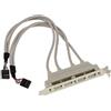 KALEA-INFORMATIQUE Supporto USB 2.0 a 4 porte di tipo A per porte interne USB2 della scheda madre in 9 punti