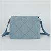 Mimi Mua BORSA A BUSTA IN JEANS CON STRASS BLU MEDIO