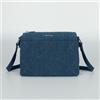 Mimi Mua BORSA A BUSTA IN JEANS CON STRASS BLU SCURO