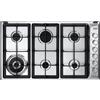 De'Longhi PLI 69 GHD Piano Cottura Gas 6 Fornelli da Incasso 86 cm Acciaio Inox