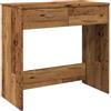vidaXL Scrivania Legno Antico 80x40x75 cm in Truciolato, scrivania da Ufficio, scrivania da Computer, Tavolo da Ufficio, scrivania da Studio
