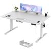 TRIUMPHKEY Scrivania Regolabile in Altezza Elettrica 140 x 80cm,Scrivania multifunzione per computer,3 Altezze di Memoria 72 - 118 cm,con Porta di Ricarica USB,Standing Desk,per Ufficio