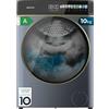 Cecotec Lavatrice 8Kg Carica Frontale Bolero DressCode 8900 Inverter FullColor Steel A. Acciaio 1400 Giri, Schermo 10,3, 11 Programmi, Inverter, SteamMax, Classe A