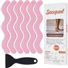Secopad Adesivi antiscivolo, 24 pezzi, strisce di sicurezza per vasca da bagno, doccia, scale (Rosa)