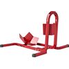 HOMCOM Blocca Ruota Moto Regolabile su 3 Livelli da 250 kg max in Metallo, 60x55x43 cm, Rosso | Aosom Italy