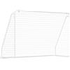 HOMCOM Porta da Calcio per Giardino e Parco con 6 Picchetti a U, in PE e Metallo Epossidico, 301x120x200 cm, Bianco | Aosom Italy