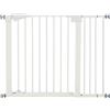 PawHut Cancelletto per Cani Taglia Piccola e Media con Doppia Serratura e Chiusura Automatica, 76-103x4.2x77 cm, Bianco | Aosom Italy