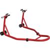 HOMCOM Cavalletto Anteriore per Moto con Tappetino Antiscivolo, Adattatori Regolabili per Perni e Perno a Forchetta, Capacità 200 kg, per Pneumatici da 18", 17" e 10" | Aosom Italy
