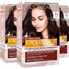 L'OREAL PARIS 3x L'Oréal Paris Excellence Creme Universal Nude Colorazione Permanente Castano Scuro 3U Triplo Trattamento - 3 Tinte