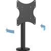 Itb Supporto da tavolo Itb M Vesa Bolt Down Turn per Tv 18-43'' Nero [MB4400]