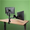 R-go tools Supporto monitor R-go tools Caparo Doppio Monitor Molla a gas regolabile circolare 9kg Nero [RGOVLCA4TWSI]