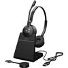 Jabra GN Cuffie Jabra Engage 55 SE MS Dect Stereo con microfono Wireless con stazione di ricarica Nero [9659-455-111]