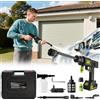 Olubfdh Idropulitrice a batteria,21V 4000mAh Idropulitrice portatile con Ugello 6 in 1,Tubo da 5M,Comoda Valigetta,idropulitrice professionale per Auto,Giardino,Terrazza, Prato e Irrigazione