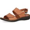 CAPRICE Sandali da donna con tacco in pelle Comodi, Marrone (Nut Nappa), 37 EU