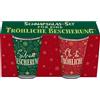 GRUSS & CO Set di bicchierini da liquore con motivo allegria | Set regalo composto da 2 bicchierini da liquore, 6 cl, con stampa colorata, regalo divertente, regalo da uomo | 51153