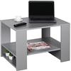 RICOO Tavolino da salotto 72 x 50 x 50 cm WM090-PL Tavolo da caffè Grigio