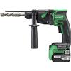 HIKOKI DH18DPBWPZ - Martillo ligero SDS-Plus a bateria 18V Li-Ion 2x 5,0 Ah motor Brushless 1,3 J 0-1080 rpm 0-5500 ipm max. 18 mm 2,1 Kg con maletin apilable