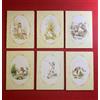 HOLLY HOBBIE Lotto 6 Quaderni scuola A5 quadretti piccoli Mondadori vintage NEW