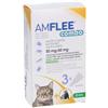 Krka Farmaceutici - Amflee combo - 50mg/60mg soluzione spot-on per gatti e furetti - 3 PIP