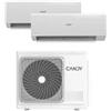 Candy Climatizzatore caldo freddo candy pompa di calore pura dualsplit 9000+12000 btu con wifi