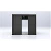 Giardini di Maggio Parete laterale a pannelli scorrevoli per pergole giardini di maggio sliding blind in alluminio antracite lato 3 m