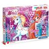 Clementoni - 27107 - Glitter Puzzle - Winx - 104 Pezzi