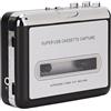 PUSOKEI Lettore Registratore Convertitore da Cassetta a MP3 2 in 1, Lettore Musicale Audio a Cassetta Portatile, Lettore di Cassette USB da Nastri a MP3 con Cuffie per PC Portatile