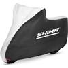 SHIMA X-COVER Telo Moto Per Esterno Impermeabile Coprimoto Universale Antipioggia Copertura Acqua Protezione UV Resistente Motorino Scooter Resistente Alla Polvere (Nero, XL)