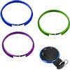 TXErfolg Portachiavi Protettivo a Tre Anelli Chiave Decorativa per Telecomando Portachiavi per Auto in Metallo per Mini R55 R56 R57 R58 R59 R60 (Viola + Blu scuro + Verde)