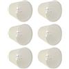 Beufee 6 Pezzi Paralume Per Lampade Da Tavolo E Terra, Piccolo Paralume in Tessuto Color Crema Paralume in Tessuto Lampadario Paralume in Tessuto Decorazione Per Lampadina E14