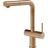 Gessi Miscelatore monocomando Inedito 60572 726 finitura Warm Bronze Brushed PVD - IN PROMOZIONE FINO AL 15/06