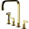 Gessi Miscelatore a 4 fori Inciso Collection 58703 716 finitura Gold Brushed PVD