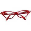 Bristol Novelty Bristol novità BA142R occhiali stile femminile da 50, taglia unica, colore: Rosso