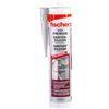 fischer silicone sanitario DSSA SAG, per sigillare e stuccare in ambito sanitario e in cucina, cartuccia per numerosi usi e materiali da costruzione, 310 ml, colore grigio sanitario