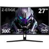 Z Z-Edge Z-Edge Monitor Gaming PC Curvo 27'' 300 Hz (DP1.4*2), 1ms MPRT, FreeSync, FHD, 2