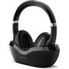 Meliconi Hp Flash Base cuffia tv Bluetooth 5.3 con base di ricarica con cavo e senza cavo Nero