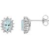Comete Orecchini Donna COMETE AZZURRA PRESTIGE DIAMANTI ACQUAMARINA OVALE codice ORQ248