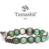 Tamashii Bracciale RUOTA DELLA PREGHIERA AGATA VERDE STRIATA Tamashii Unisex