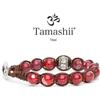 Tamashii Bracciale RUOTA DELLA PREGHIERA AGATA ROSSO SCURO Tamashii Unisex