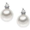 Comete Orecchini PUNTI LUCE PERLE ORO DIAMANTI ORP545 Comete Donna