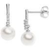Comete Orecchini PERLE D'AMORE ORO DIAMANTI ORP733 Comete Donna