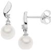 Comete Orecchini PERLE D'AMORE ORO DIAMANTI ORP738 Comete Donna